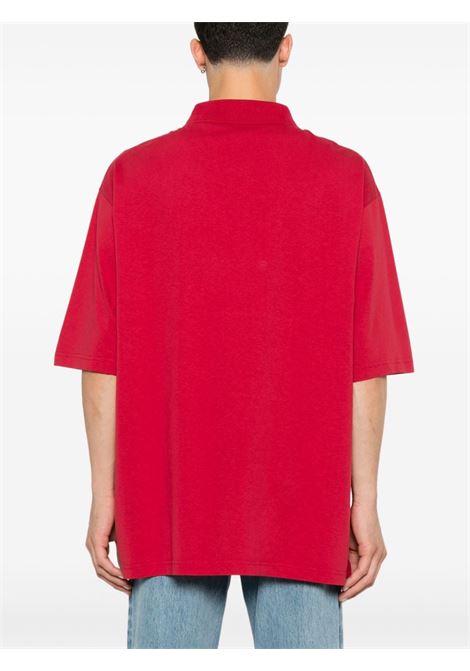 Polo con design oversize Riot in rosso Martine Rose - uomo MARTINE ROSE | 643JE03102NRD